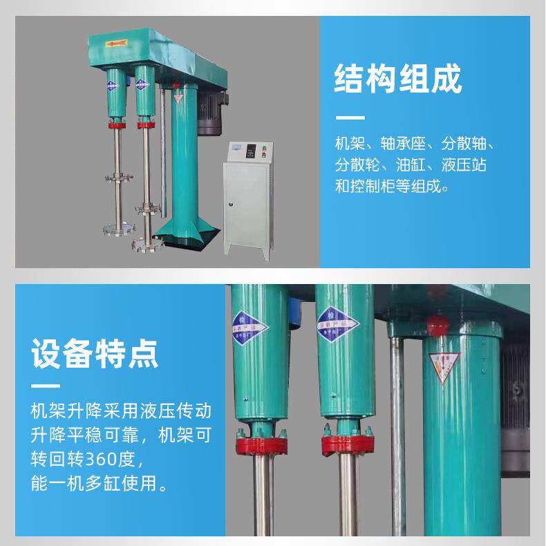 双压轴液升降高速分散机变频防涂爆调速油漆料分机AYF散乳胶漆混
