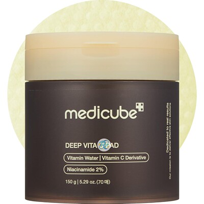 Medicube Deep Vita C Pad美蒂秋芙深层Vita C爽肤水软棉垫70片