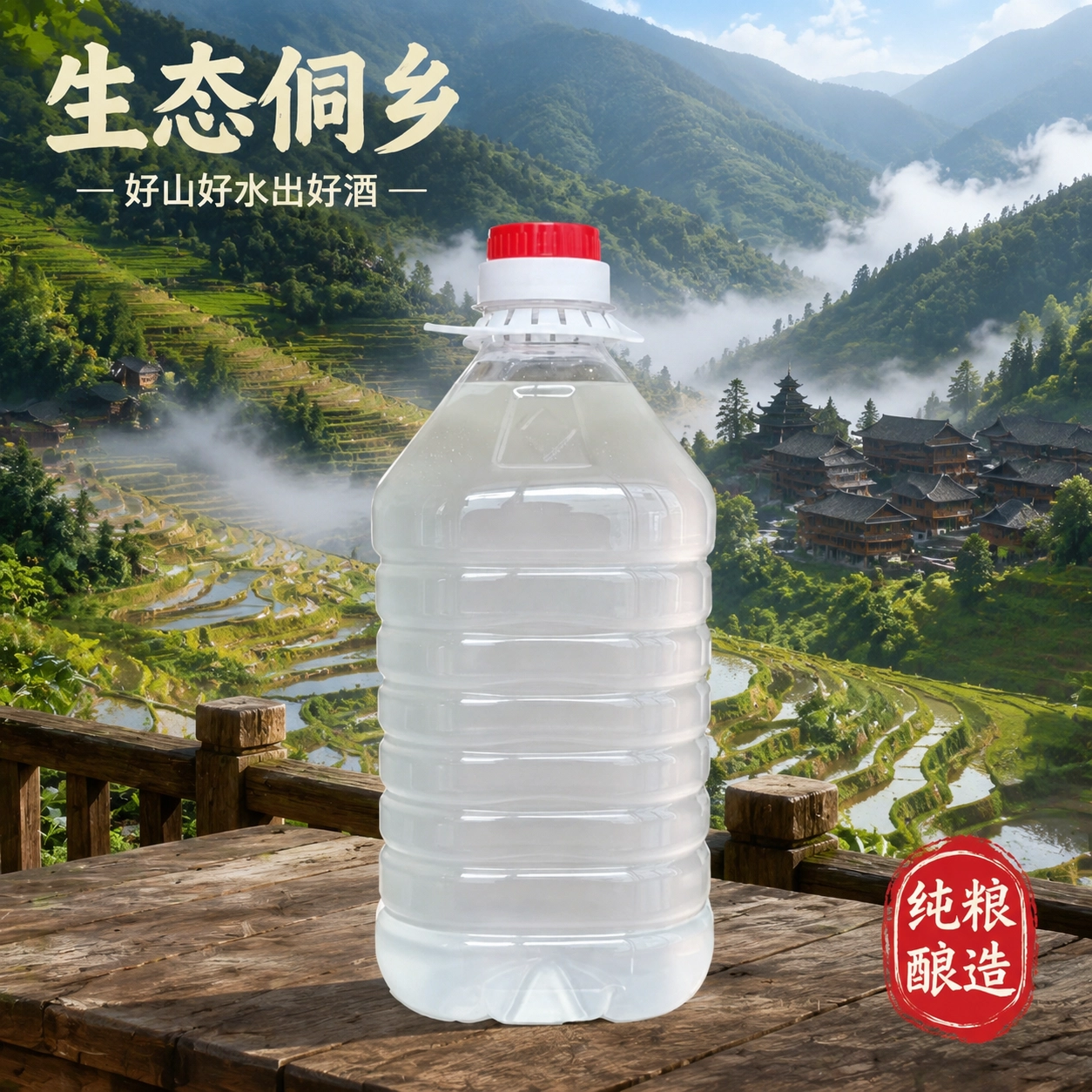 42度湘西米酒5斤农家自酿纯粮食原浆酒湖南传统散装大桶泡酒包邮