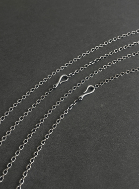 高级感S925纯银太角项链复古做旧