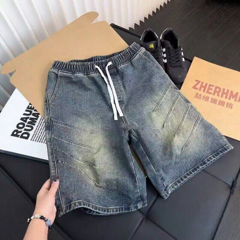 水洗裤子cleanfit显瘦高腰五分裤