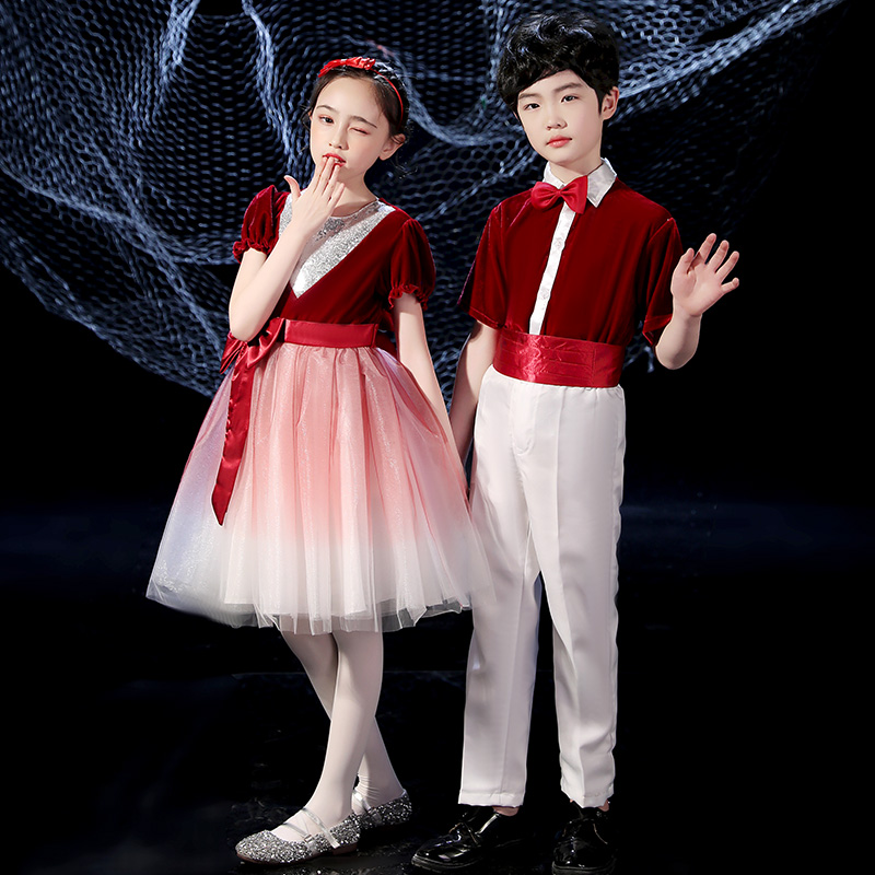 六一儿童合唱演出服毕业服装