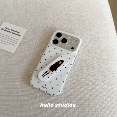 ins星星少女创可贴支架手机壳