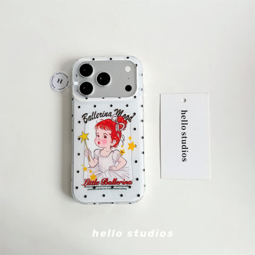 可爱ins星星女孩双层手机壳