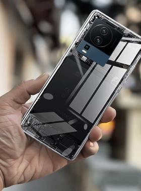 适用Vivo iQOOneo7透明后盖neo7塑料后盖替换后壳电池盖无标外壳