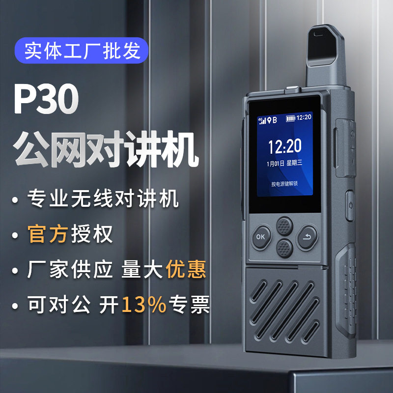 P30 公网对讲机手持公网对讲机户外插卡自驾物流运输5000公里手台
