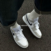 Air 白灰蓝复古低帮休闲板鞋 Jordan Low AJ1 553558 146