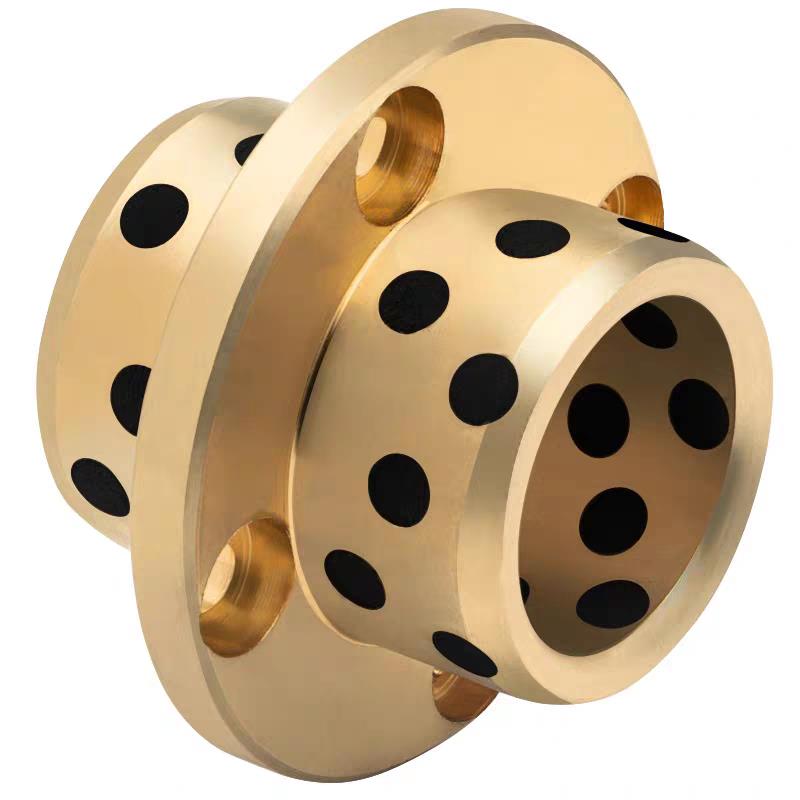 MPCZ8-50内径OFR21-d-L中间法兰型石墨铜套圆无油衬套自润滑轴承