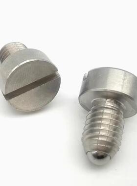 BPS/BPH4/5/6/8/10/12 一字槽薄头球头柱塞 303不锈钢/S45C发黑