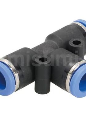 气动气管快插接头T型三通接头塑胶USTEL-D4/D6/D8/D10/D12/D16