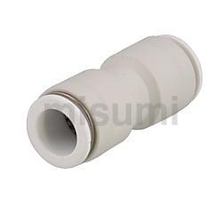 直管接头UJSTL-D4/D6/D8/D10/12/16黑色塑料气动快插直通对接同径