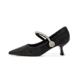 达芙妮法式水钻高跟鞋女2024夏季主持宴会配礼服伴娘单鞋气质婚鞋