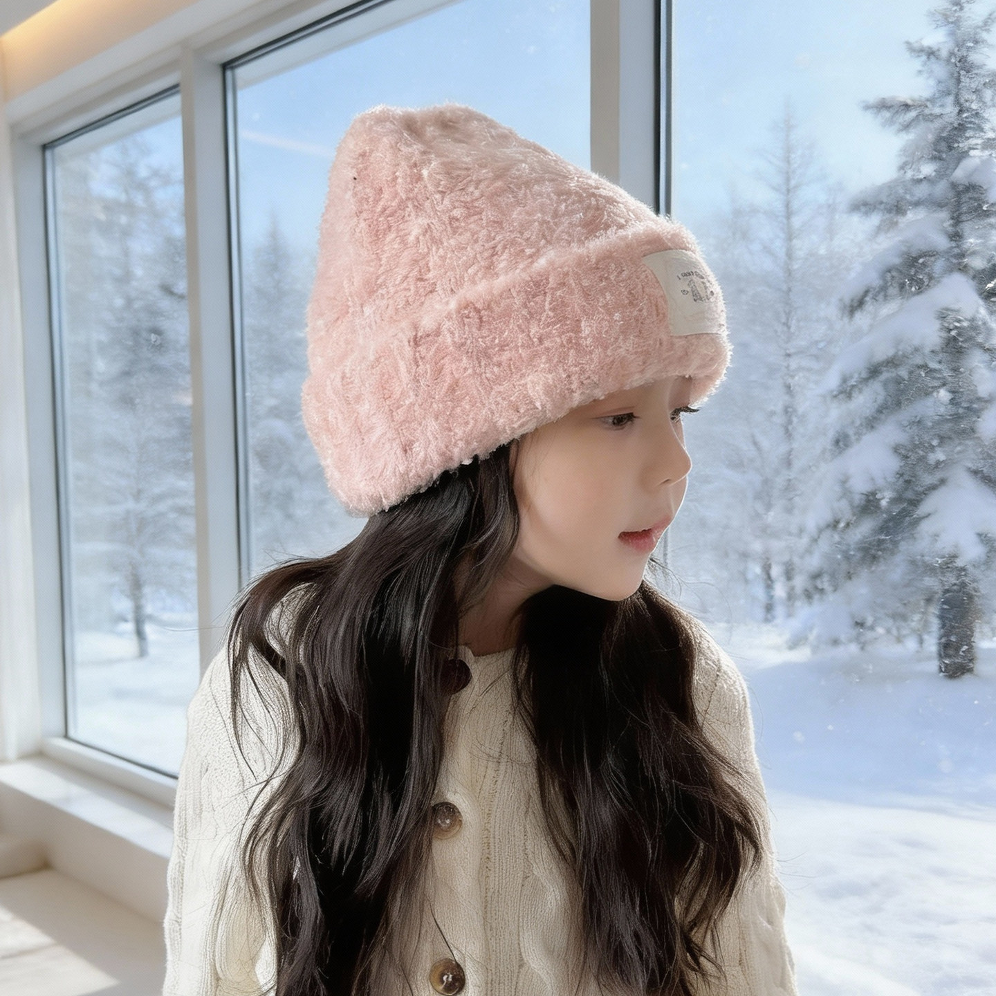 女童帽子2025新款女孩秋冬季保暖护耳洋气时髦毛线帽外出儿童防寒,童装/婴儿装/亲子装,帽子,淘宝优惠券,粉丝福利购,淘宝优惠卷