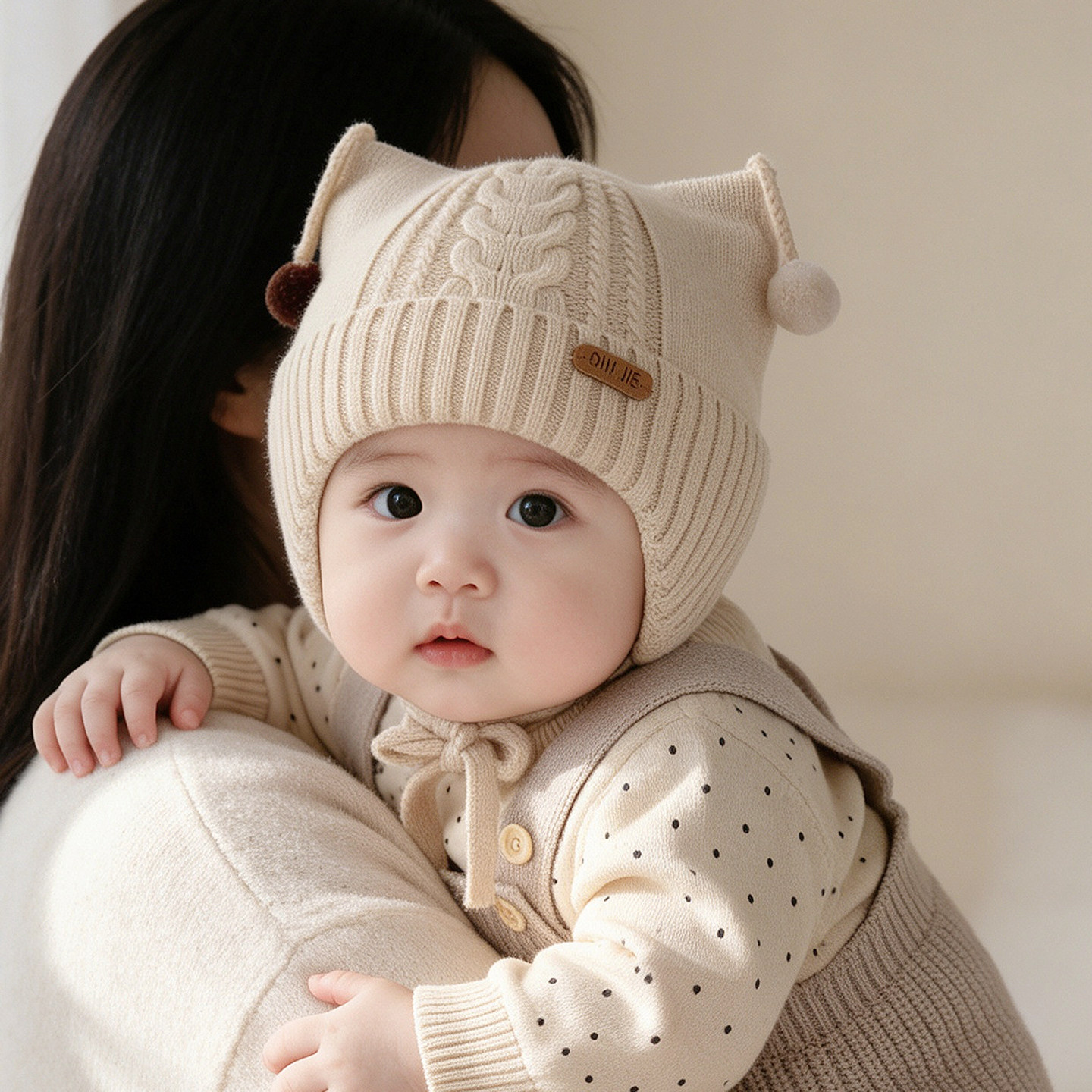 宝宝帽子秋冬季6到12个月婴儿