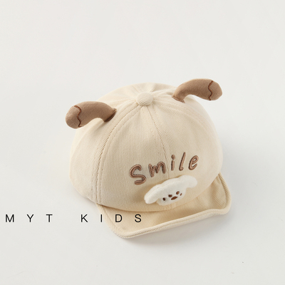 婴儿帽子秋冬季宝宝鸭舌帽洋气