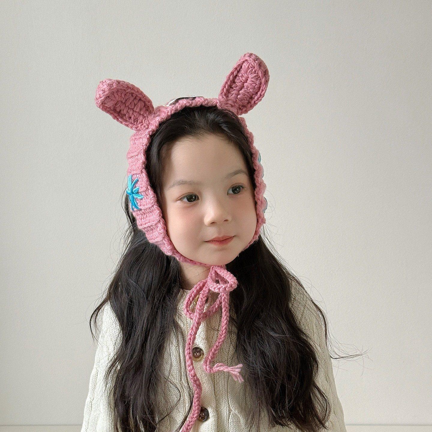 女童针织发带护耳可爱超萌