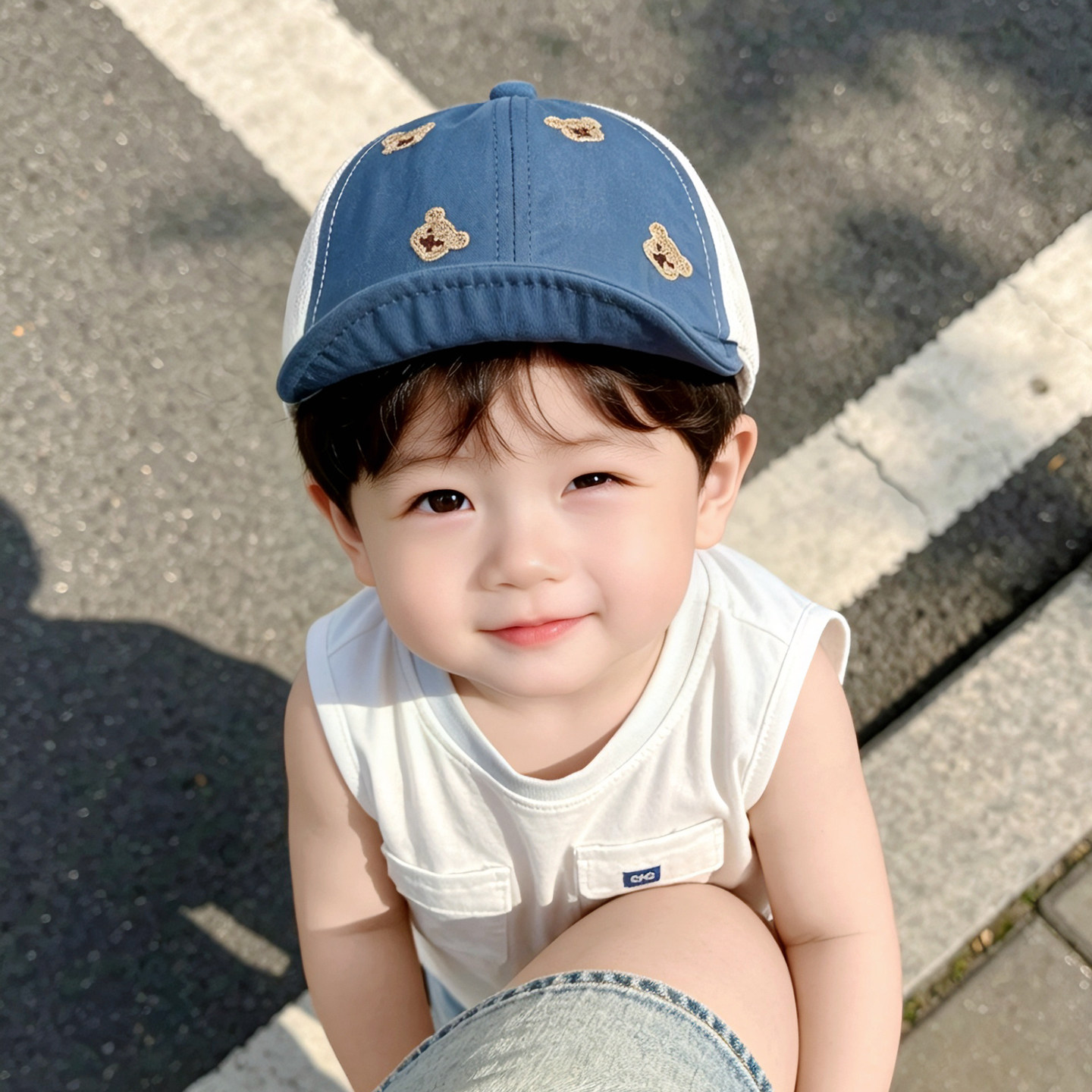 宝宝帽子夏薄款遮阳软檐鸭舌帽