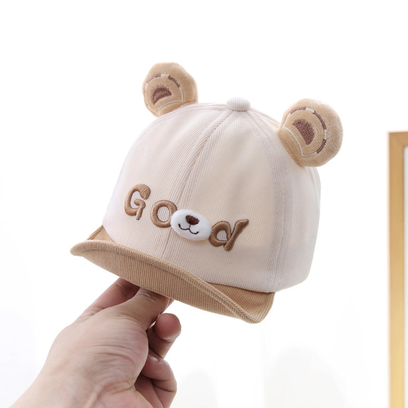 婴儿帽子秋冬款鸭舌帽宝宝遮阳帽秋款防晒帽男宝春秋季可爱一岁帽