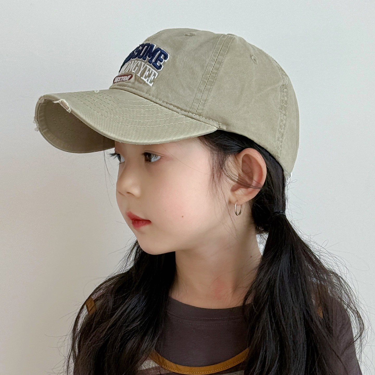 儿童帽子女孩棒球帽春季遮阳户外鸭舌帽韩版洋气薄款夏天女童帽