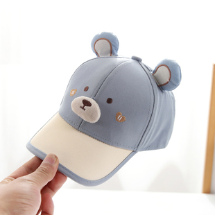 儿童帽子男孩2026新款棒球帽春秋季薄款遮阳男童一岁男宝宝鸭舌帽