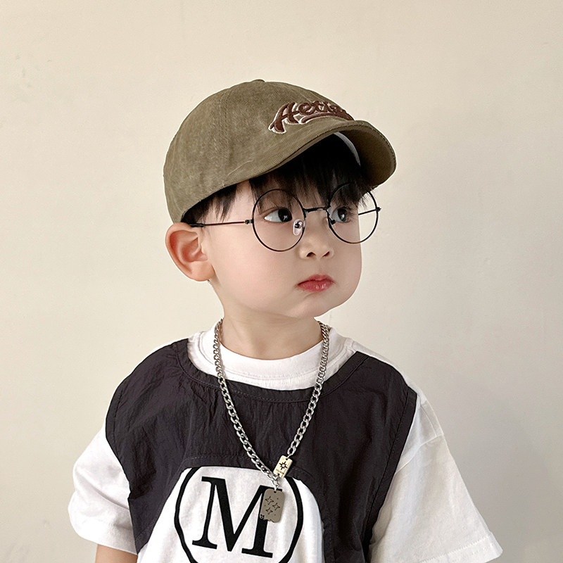 儿童帽子秋冬季贝雷帽男孩男童