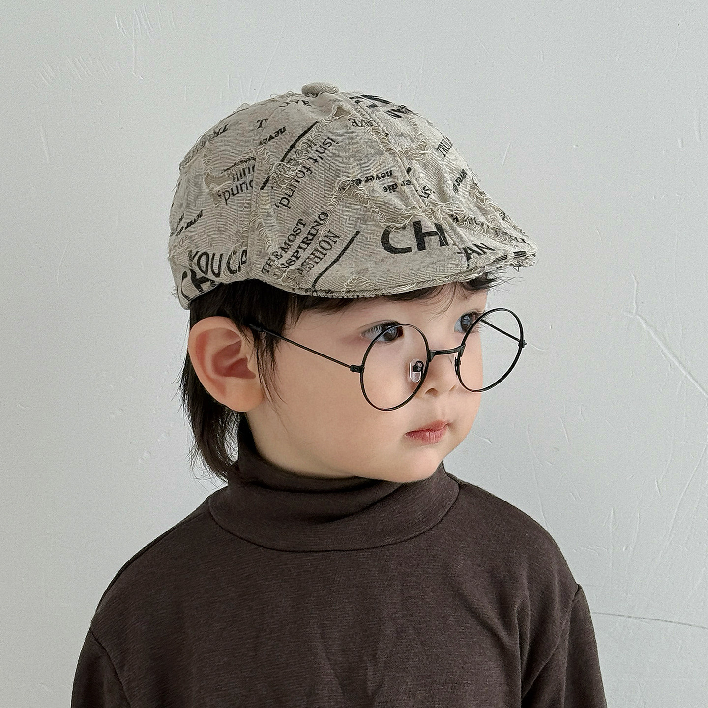 儿童帽子秋冬季宝宝贝雷帽痞帅