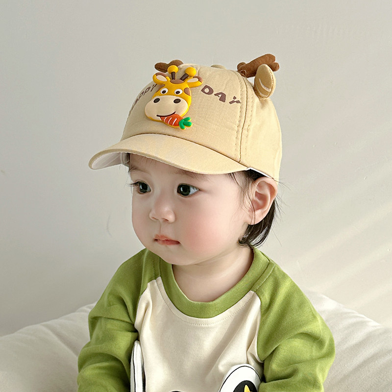宝宝帽子春秋款2025新款男宝棒球帽6到12个月鸭舌帽婴儿遮阳防晒