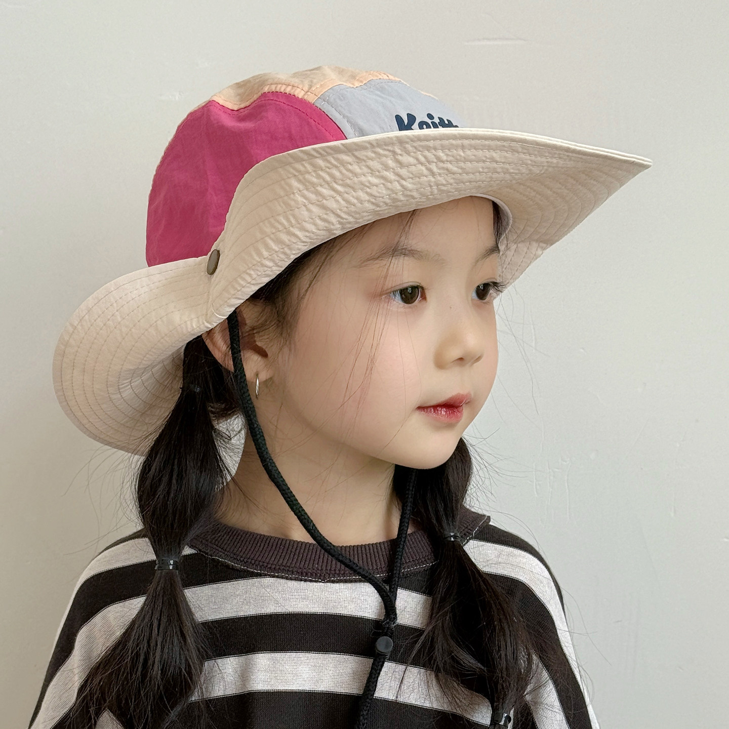 儿童防晒帽大帽檐速干渔夫帽女孩