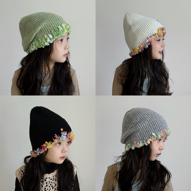 儿童帽子秋冬季毛线帽2025新款女孩保暖防寒女童针织帽洋气宝宝帽,童装/婴儿装/亲子装,帽子,淘宝优惠券,粉丝福利购,淘宝优惠卷