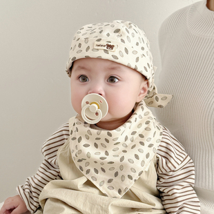 婴儿帽子春季巨好看的宝宝帽子海盗帽6到12个月小月龄男宝春款