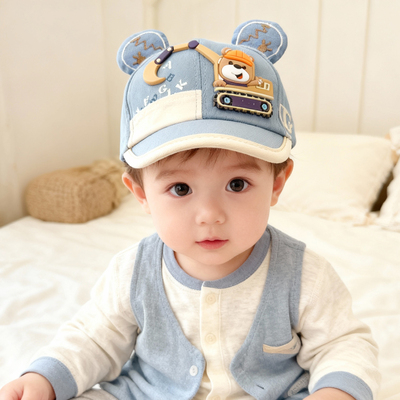 宝宝帽子春秋季棒球帽遮阳可爱