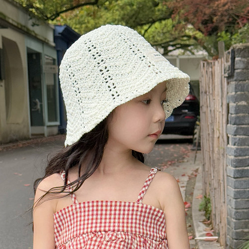儿童遮阳帽夏季透气女童草帽韩版