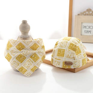 婴儿帽子6到12个月小月龄宝宝海盗帽春秋季薄款炸街痞帅一岁男孩