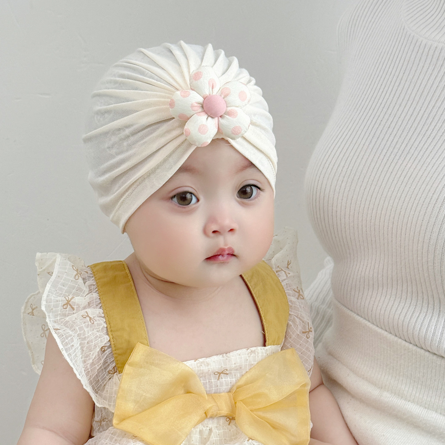婴儿帽子夏薄款印度帽0到3个月