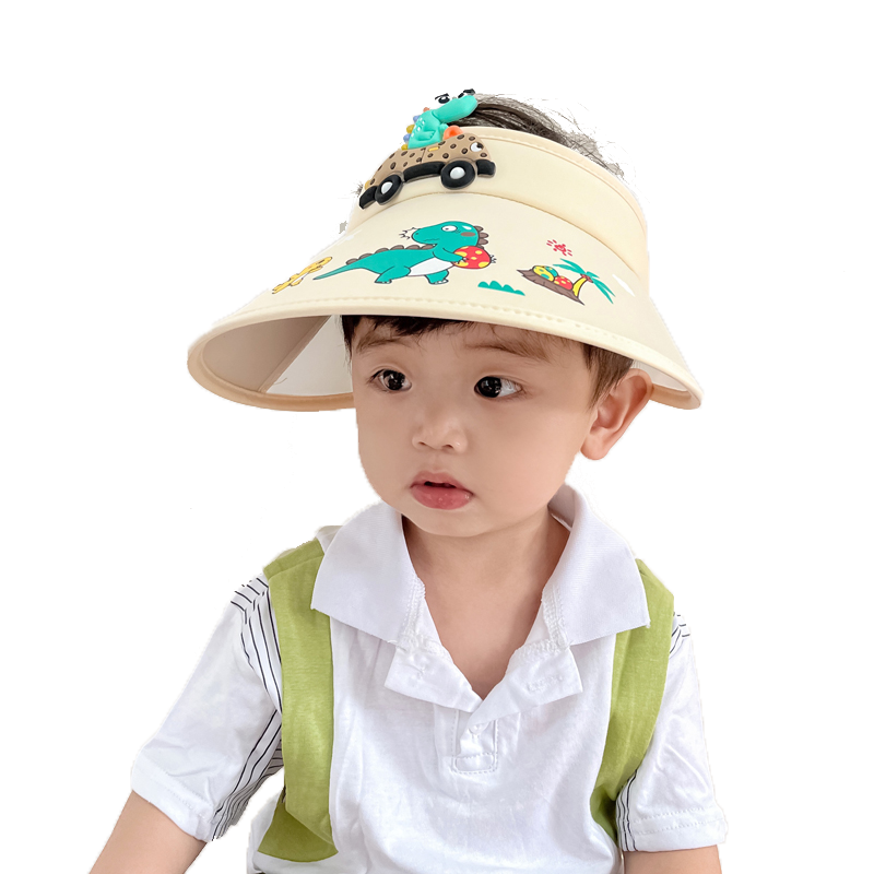 儿童防晒帽夏季男童空顶遮阳帽