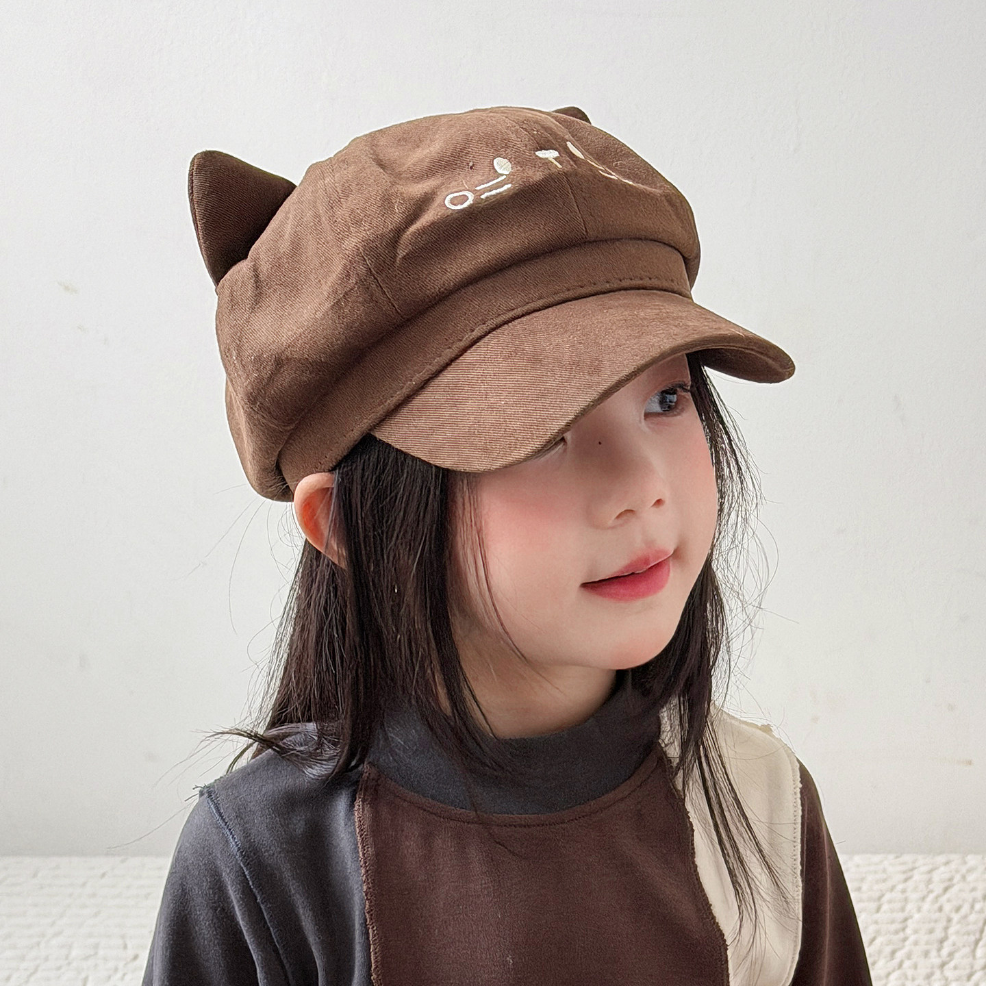 儿童帽子女孩2026新款贝雷帽秋冬