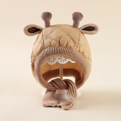 婴儿帽子秋冬季保暖护耳帽可爱