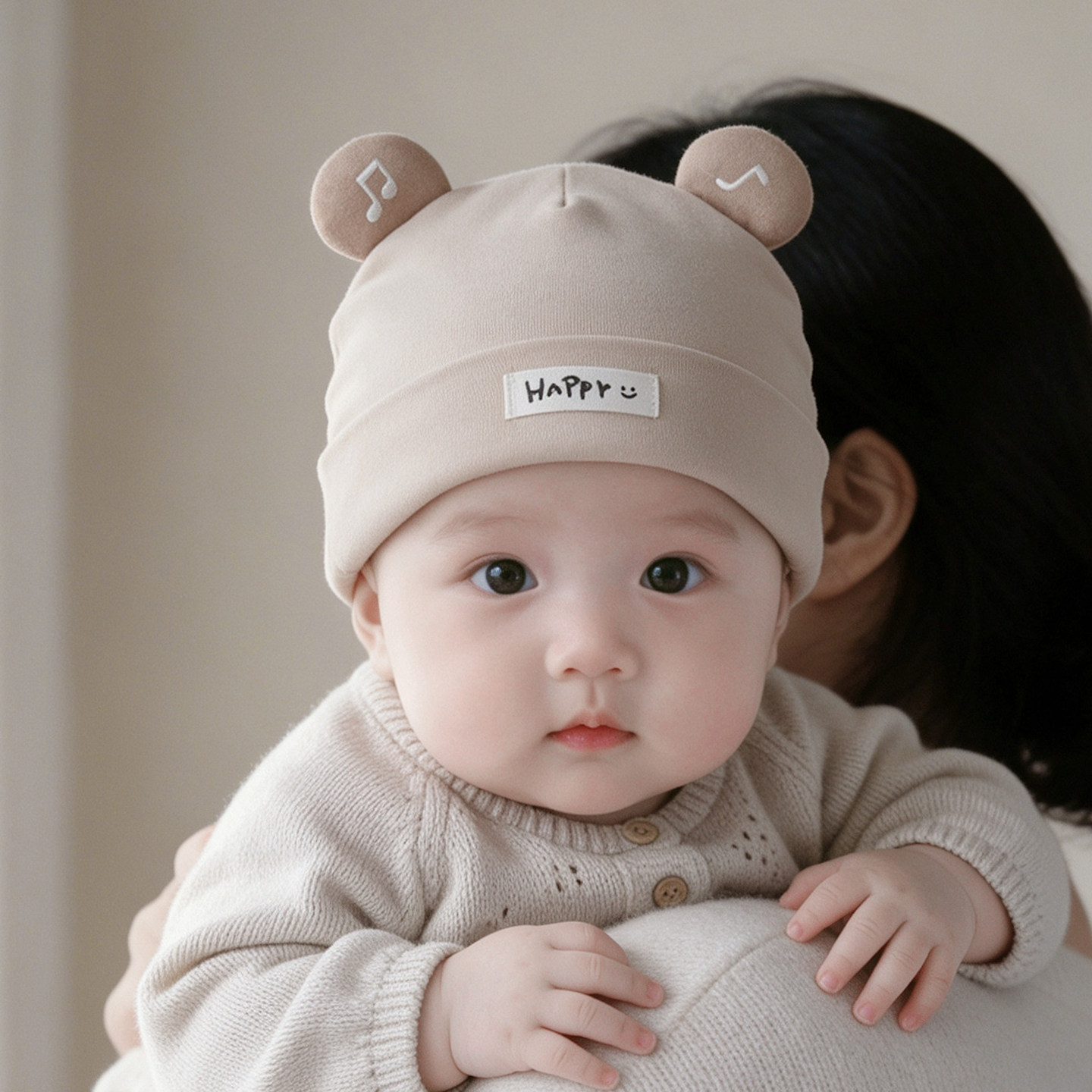 胎帽新生婴儿帽子0到3个月小月龄