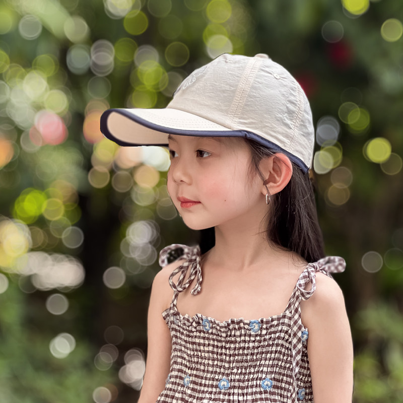 儿童帽子夏季薄款棒球帽韩版潮女孩女童遮阳帽透气速干鸭舌帽户外