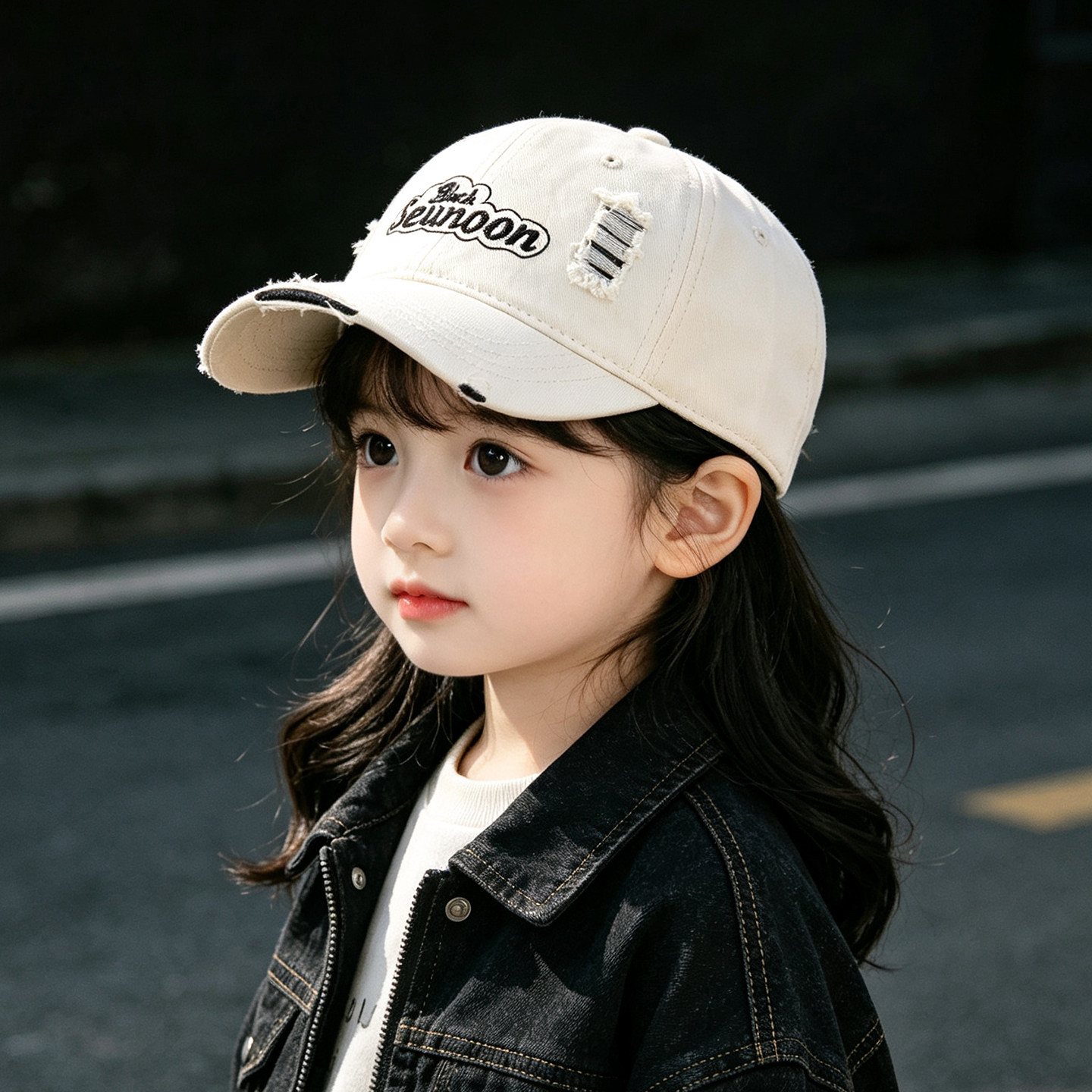 儿童帽子女孩棒球帽秋冬季痞帅