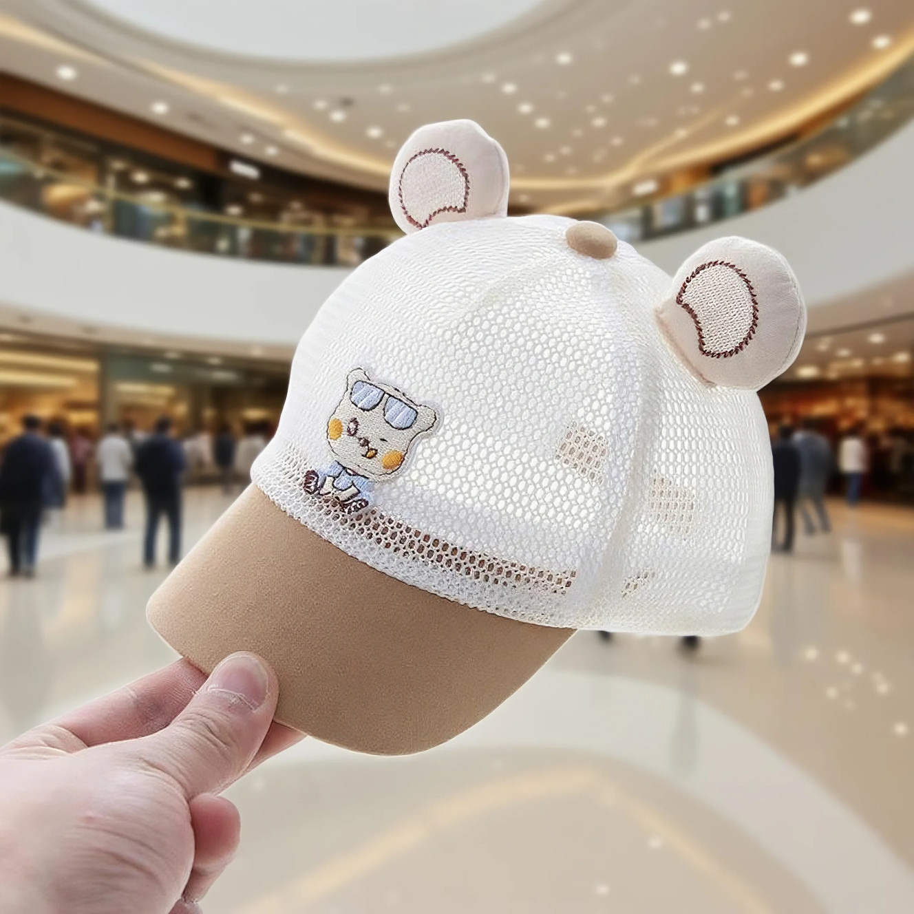 婴儿帽子夏季薄款男宝遮阳防晒鸭舌帽小月龄宝宝外出棒球帽可爱