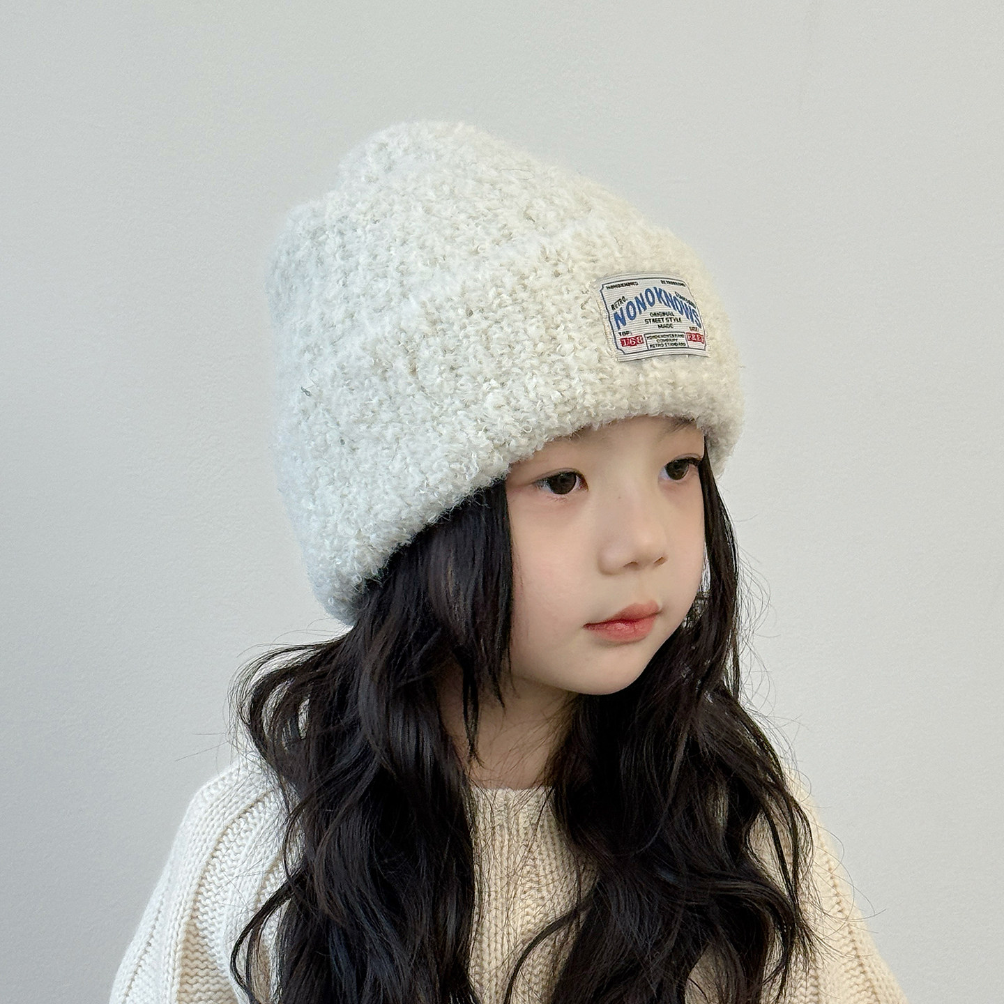 儿童帽子女孩毛线帽秋冬季保暖图片