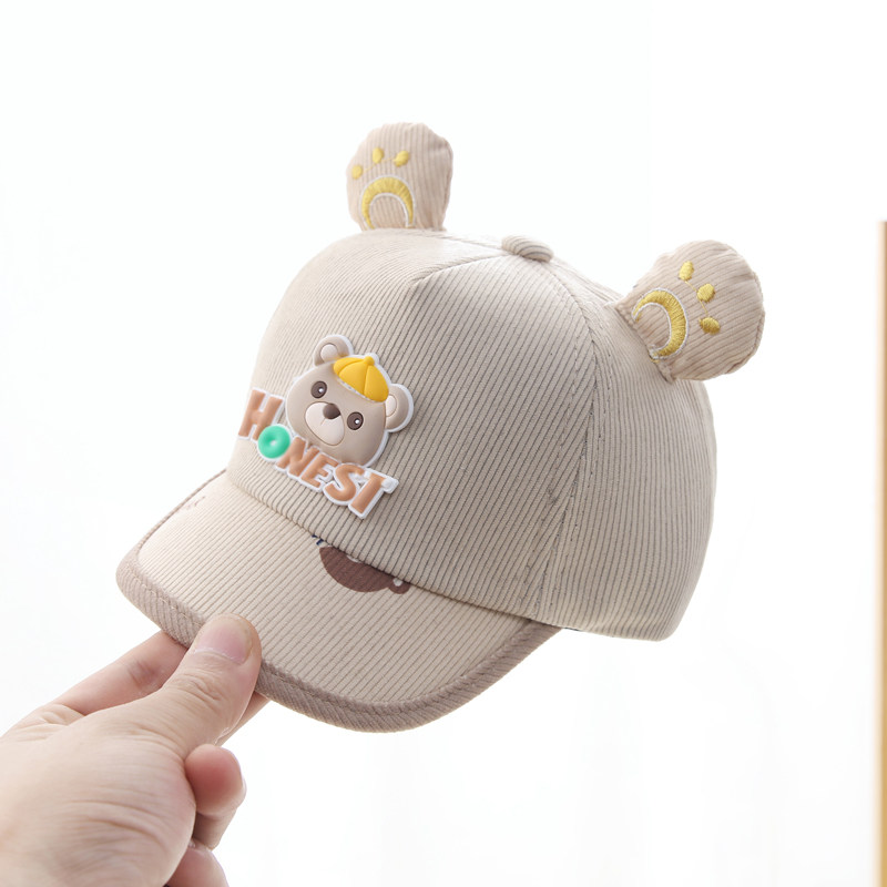 宝宝帽子秋冬季棒球帽遮阳防晒婴儿薄款户外鸭舌帽可爱超萌洋气男