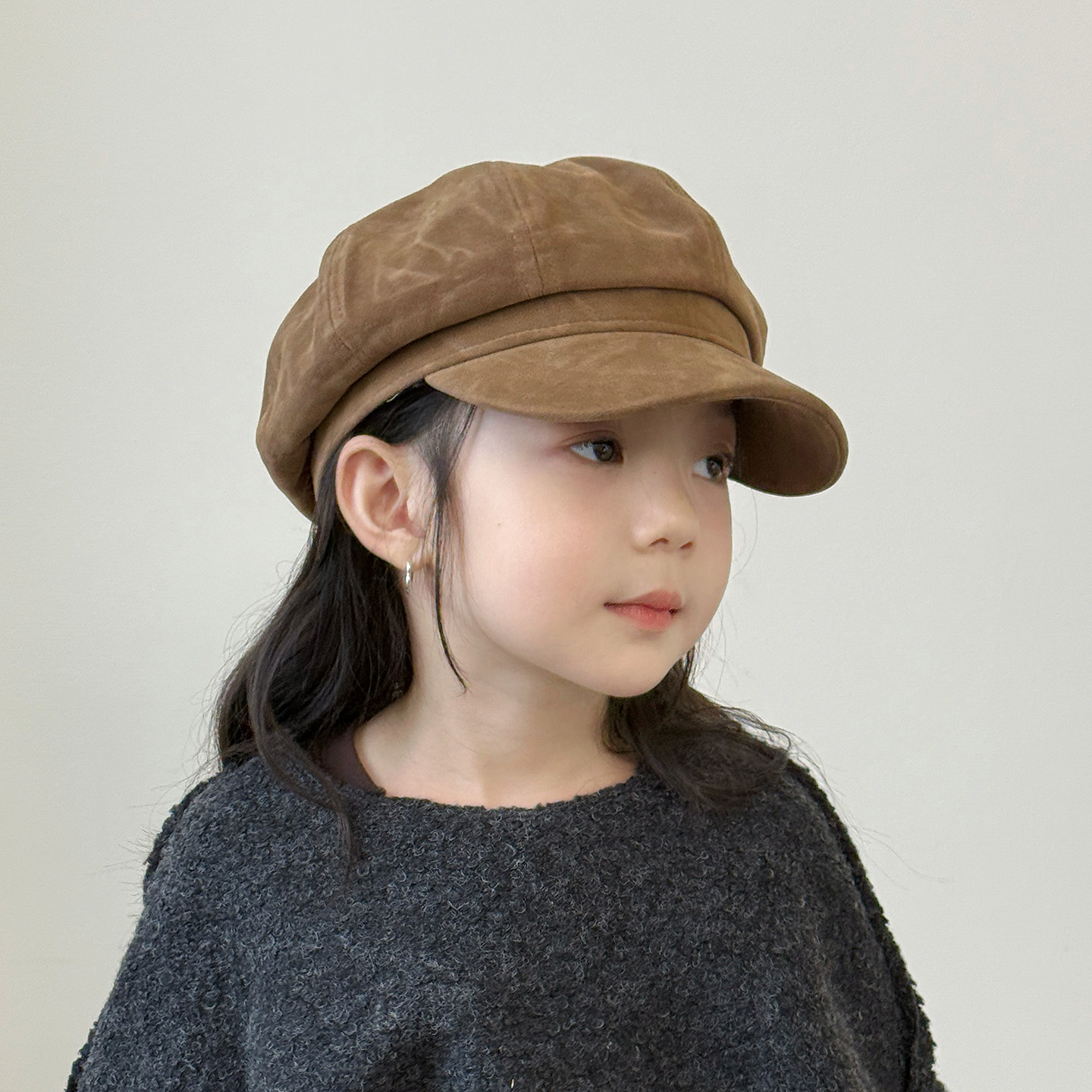 儿童帽子女孩秋冬季麂皮绒贝雷帽女童韩版洋气复古八角帽前进帽潮,童装/婴儿装/亲子装,帽子,淘宝优惠券,粉丝福利购,淘宝优惠卷