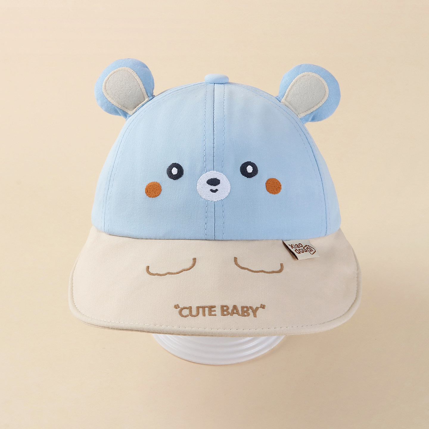 宝宝帽子春秋季薄款遮阳大帽檐渔夫帽一岁儿童户外盆帽婴儿防晒帽