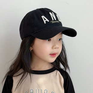 儿童帽子春季棒球帽遮阳户外薄款女孩女童韩版鸭舌帽男孩男童帅气