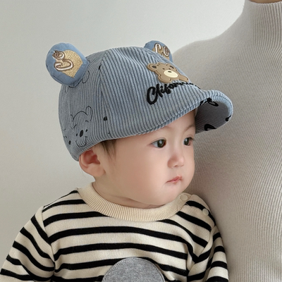 儿童帽子男孩贝雷帽可爱洋气宝宝