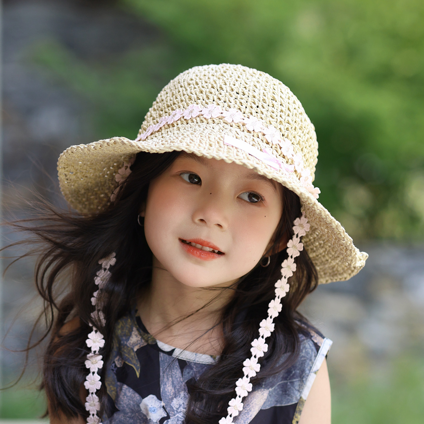 儿童帽子女孩渔夫帽夏季户外
