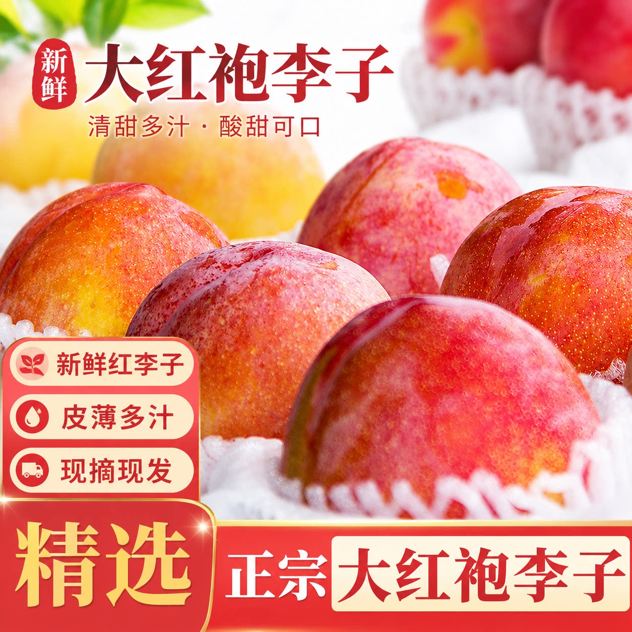 （顺丰）东北大红袍李子脆甜大李李子