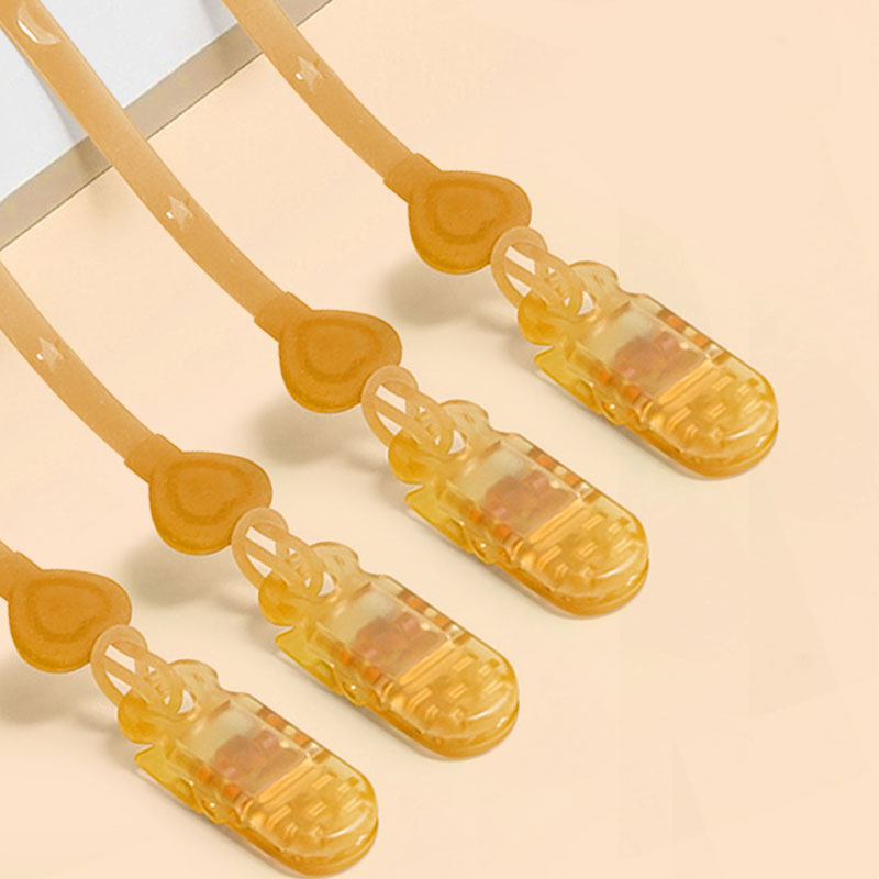 日本奶嘴防掉链牙胶链硅胶婴儿磨牙玩具牙胶防丢绳宝宝安抚链夹